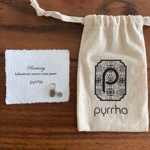Pyrrha Labradorite Charm Silver